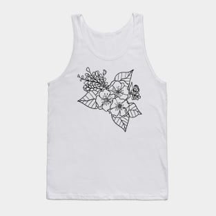 Trio of Flowers Tank Top